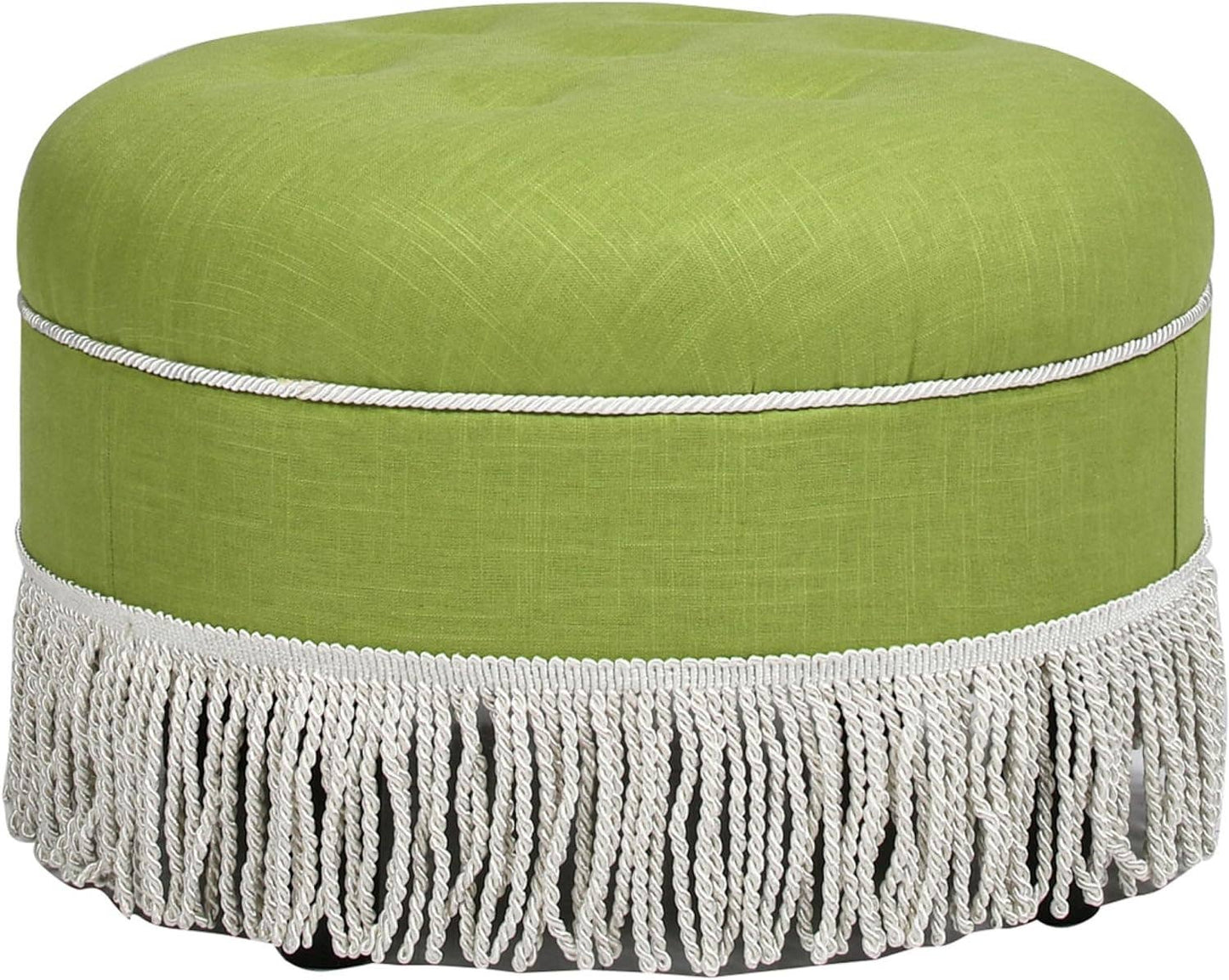 Yolanda 24" Round Upholstered Accent Ottoman
