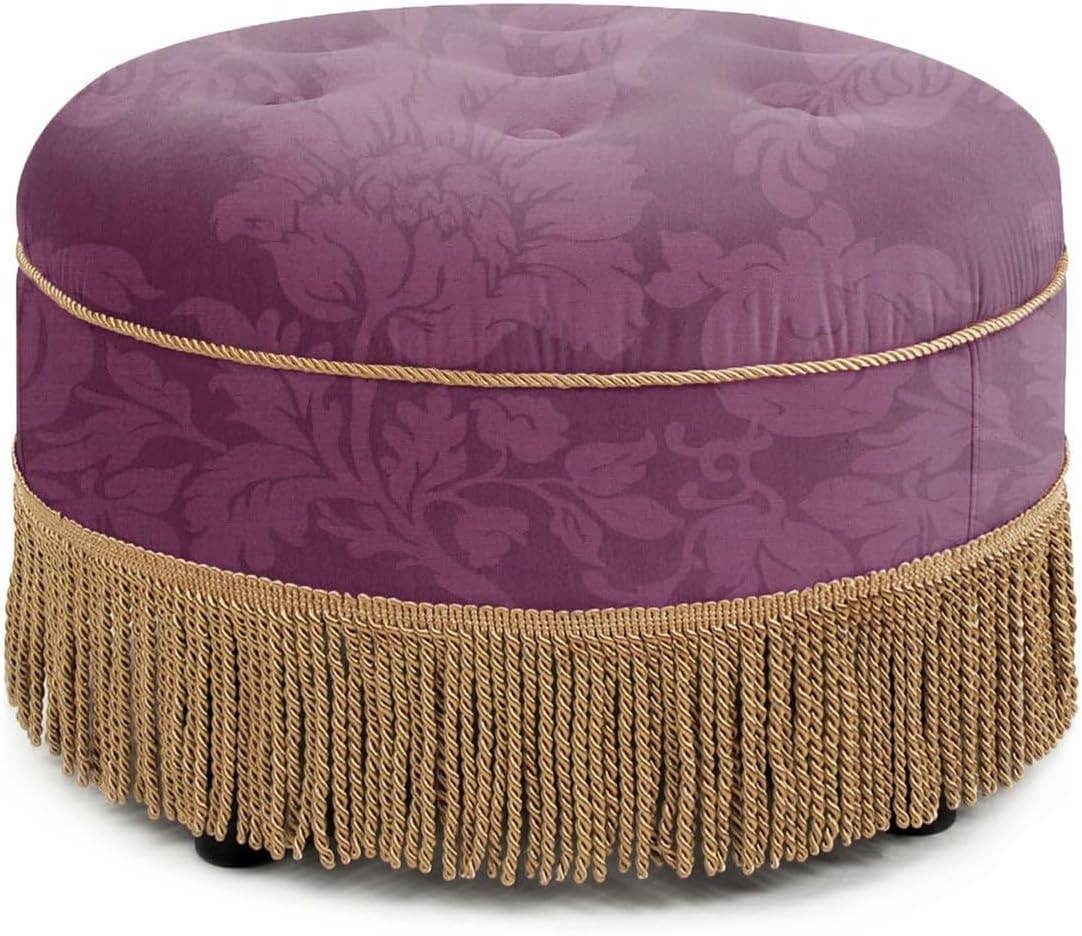 Yolanda 24" Round Upholstered Accent Ottoman