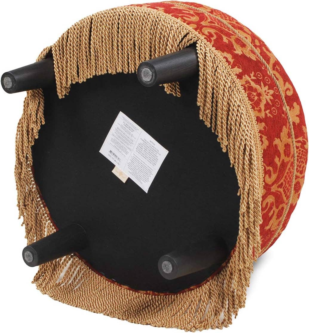 Yolanda 24" Round Upholstered Accent Ottoman