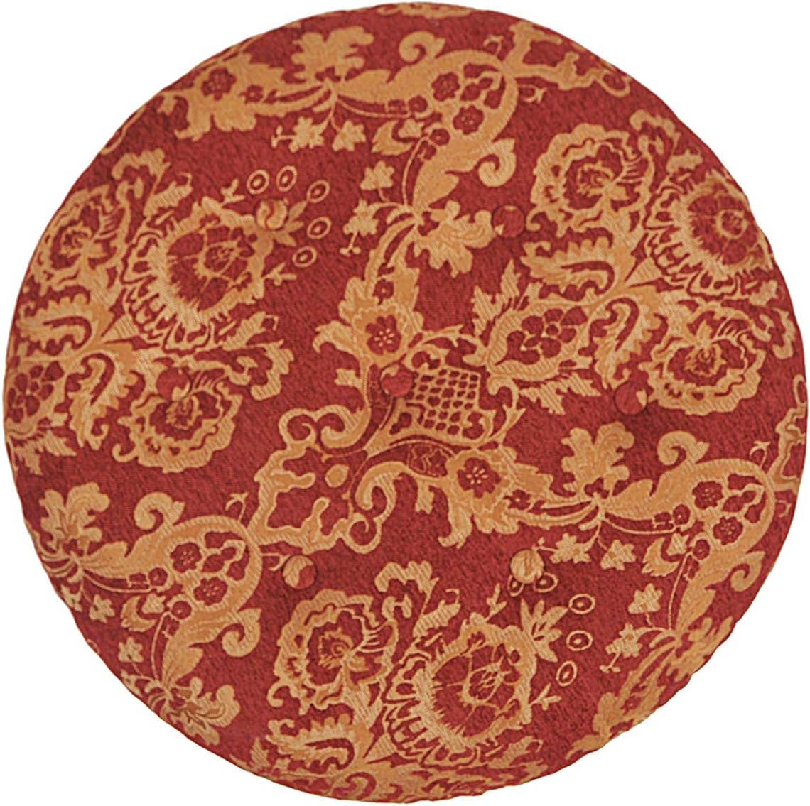 Yolanda 24" Round Upholstered Accent Ottoman