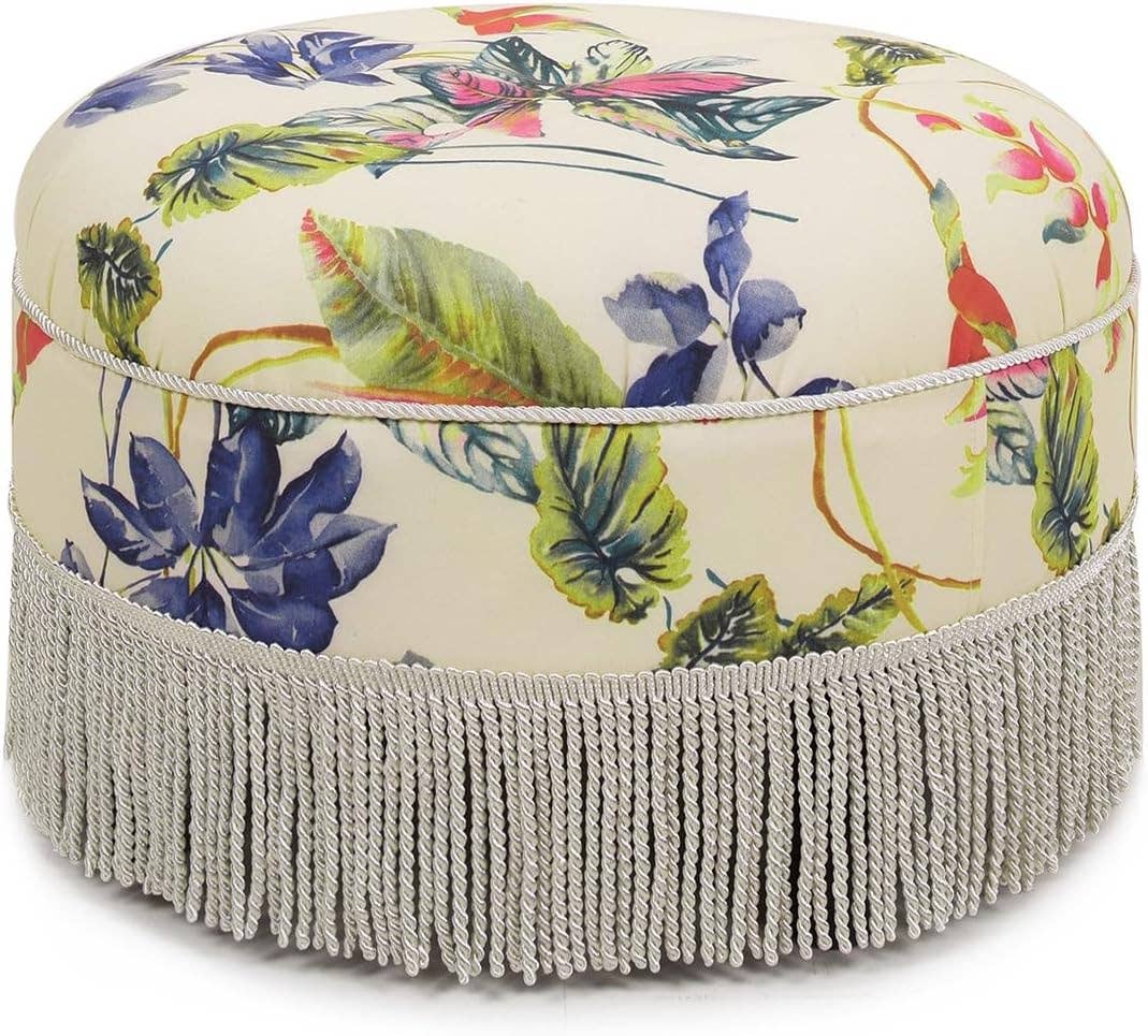 Yolanda 24" Round Upholstered Accent Ottoman