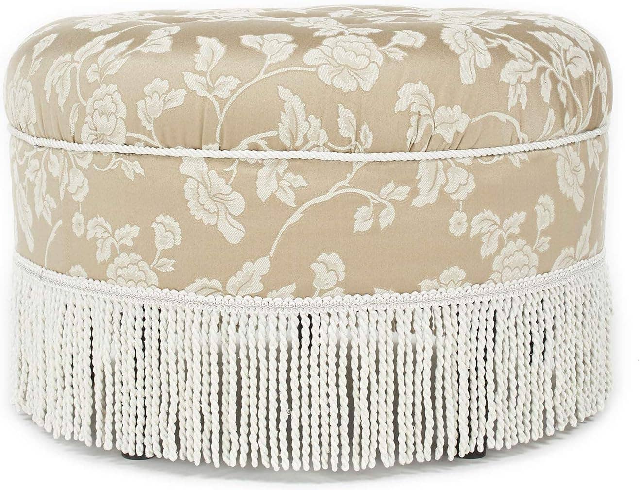 Yolanda 24" Round Upholstered Accent Ottoman