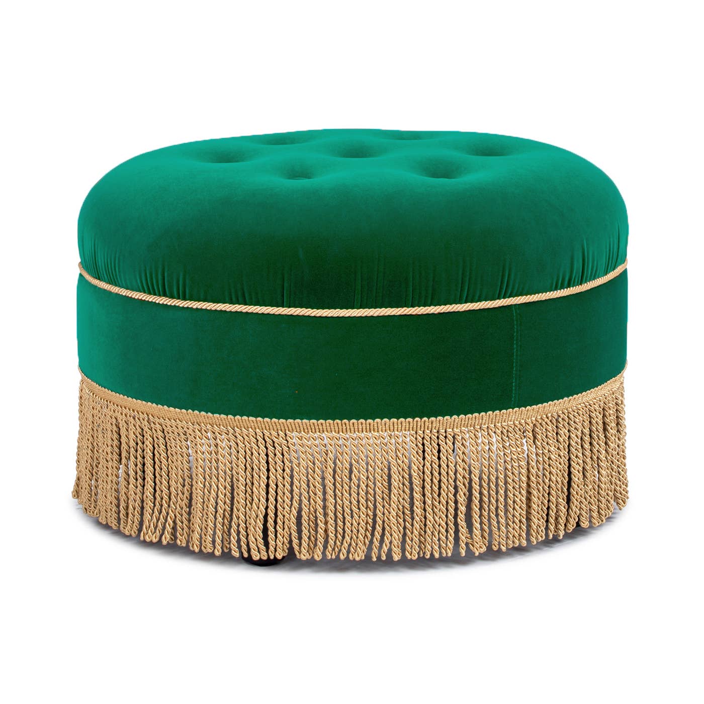 Yolanda 24" Round Upholstered Accent Ottoman