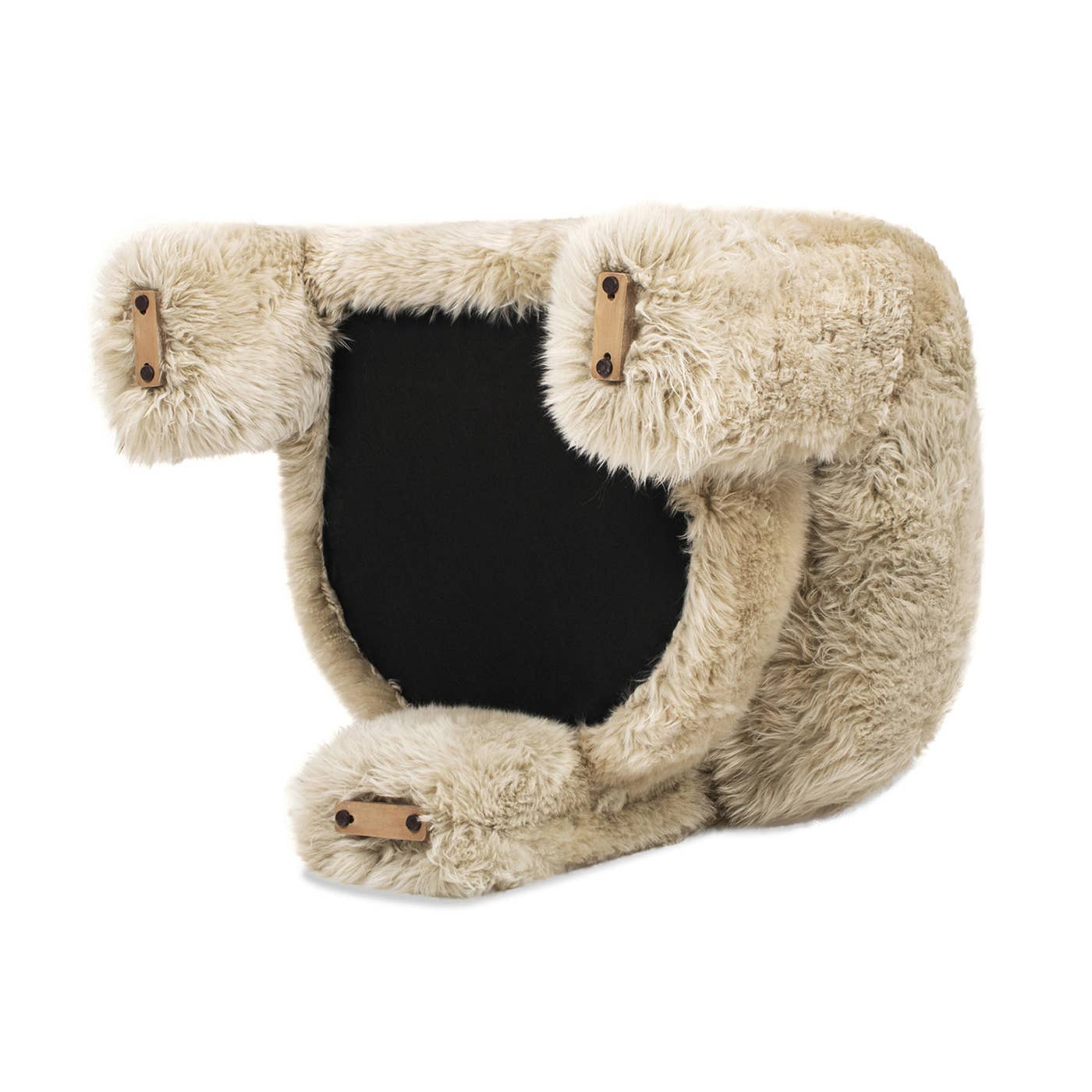 Avalon 35" Genuine Sheepskin Fur Split Barrel Back Chair