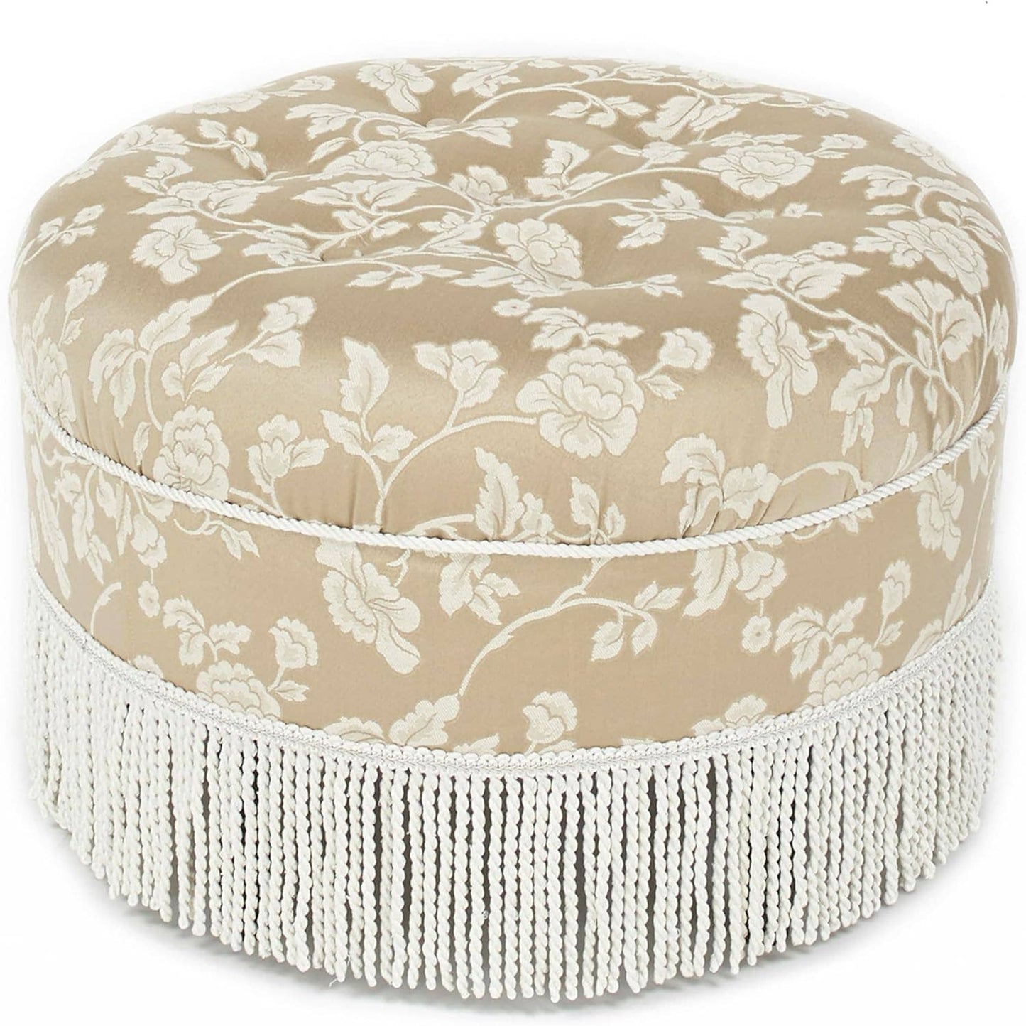 Yolanda 24" Round Upholstered Accent Ottoman