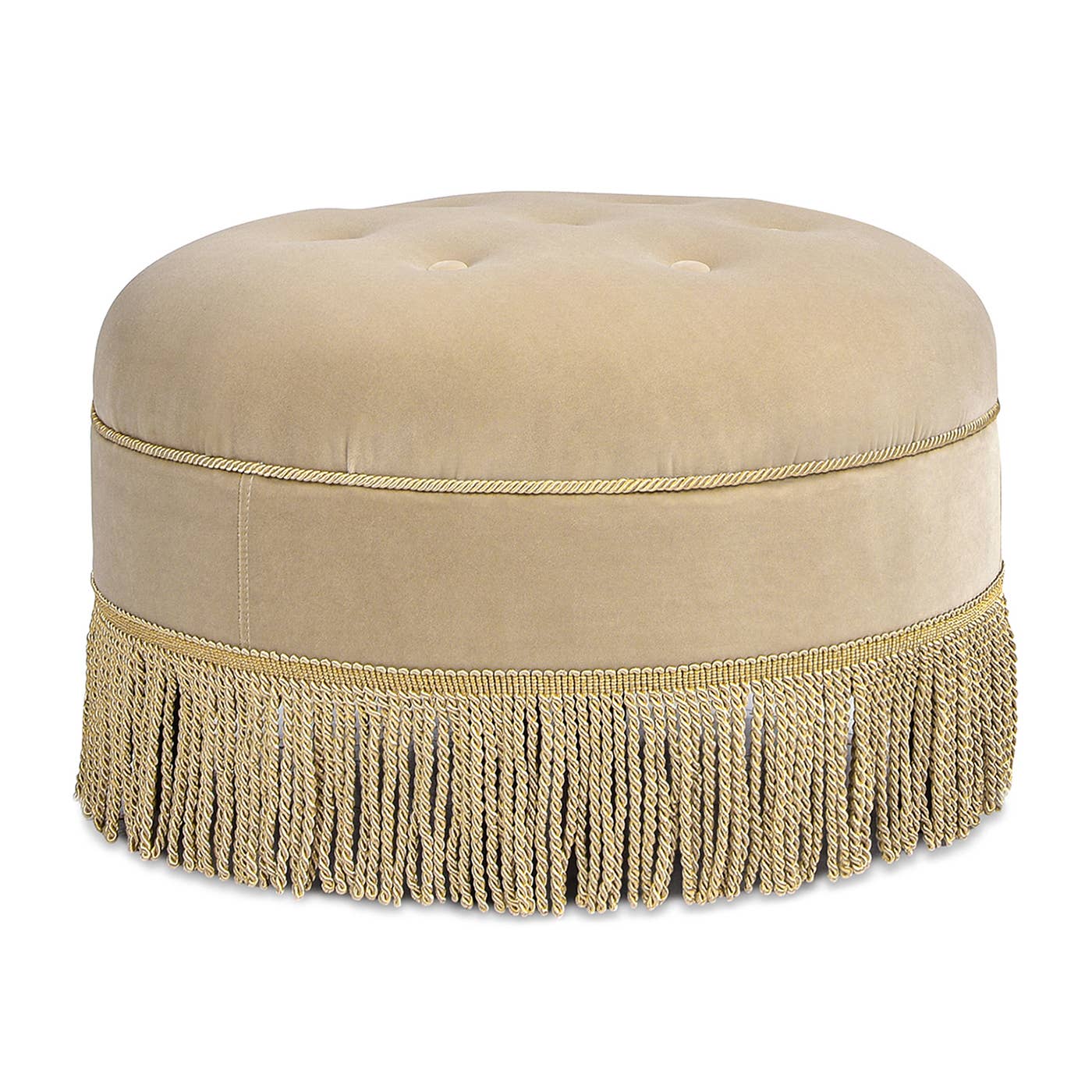Yolanda 24" Round Upholstered Accent Ottoman