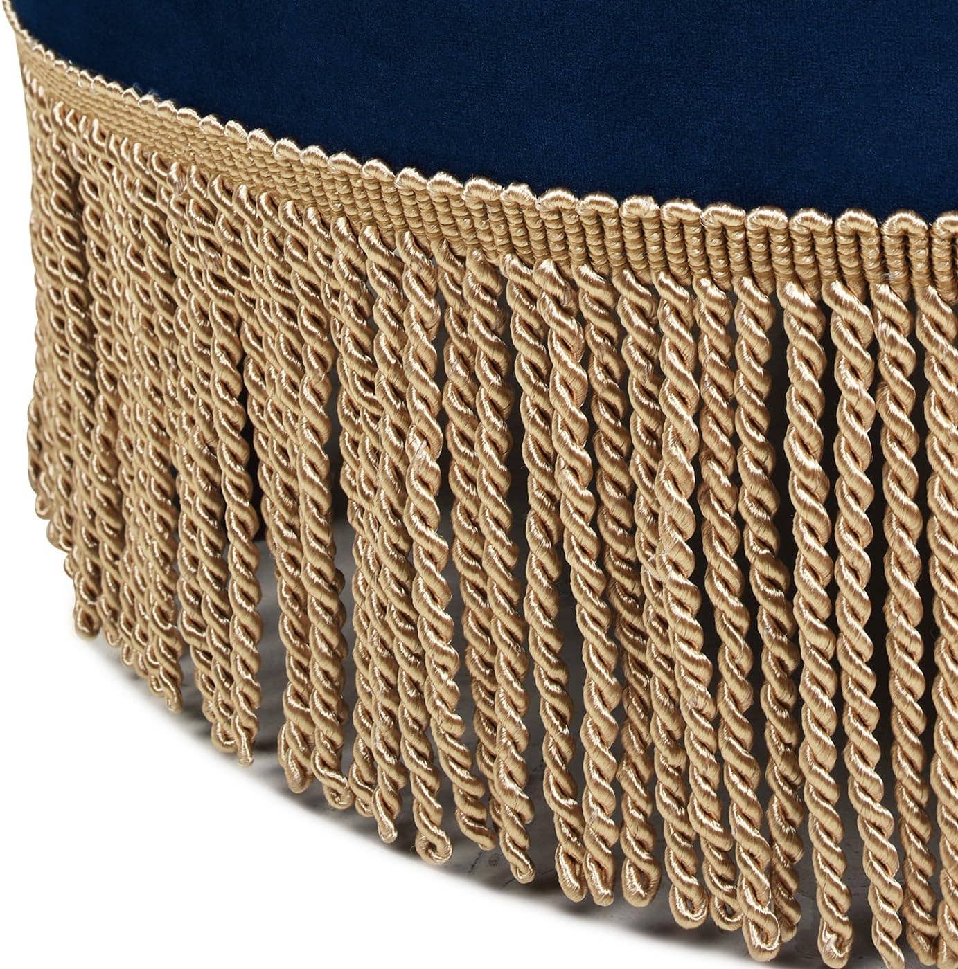 Yolanda 24" Round Upholstered Accent Ottoman