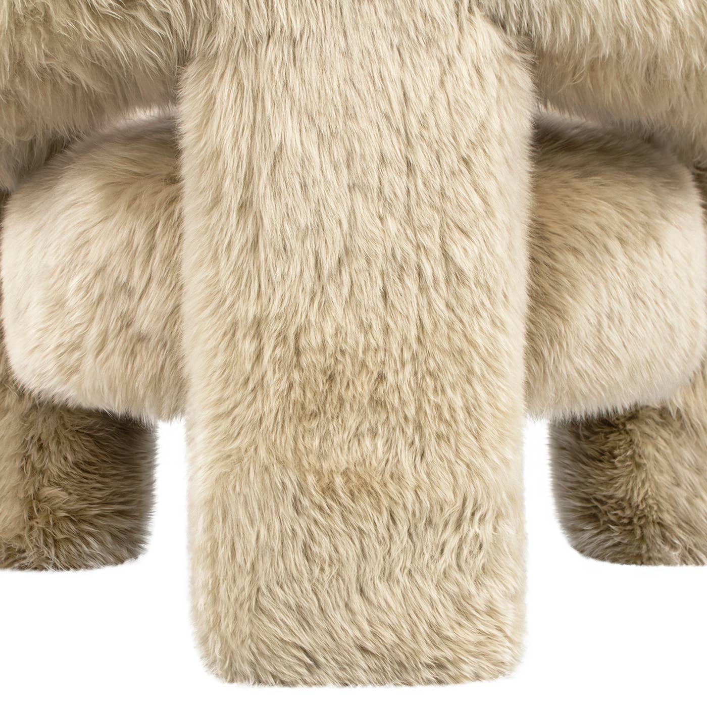 Avalon 35" Genuine Sheepskin Fur Split Barrel Back Chair