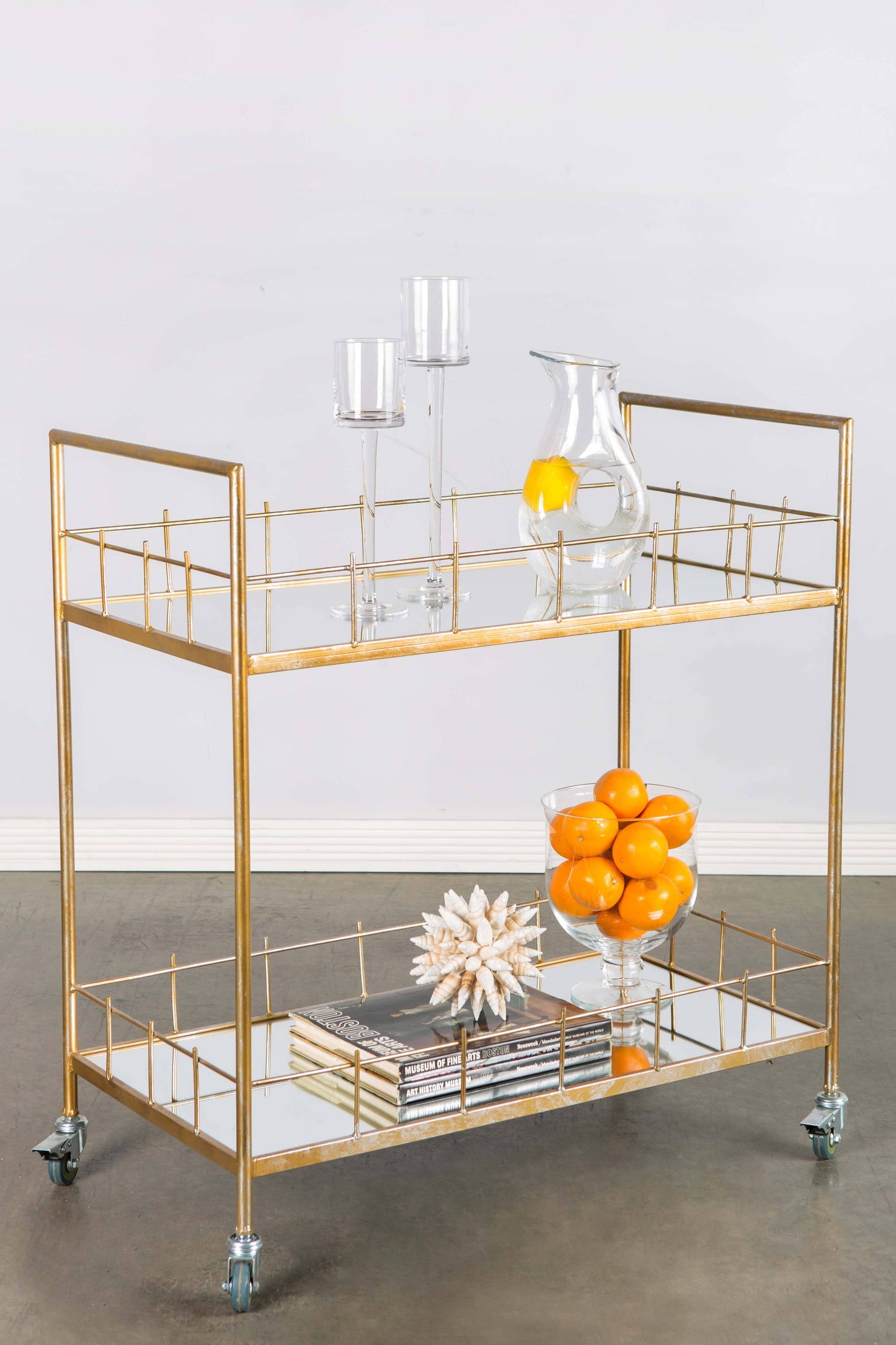 Carrie Gold Bar Table - Gold