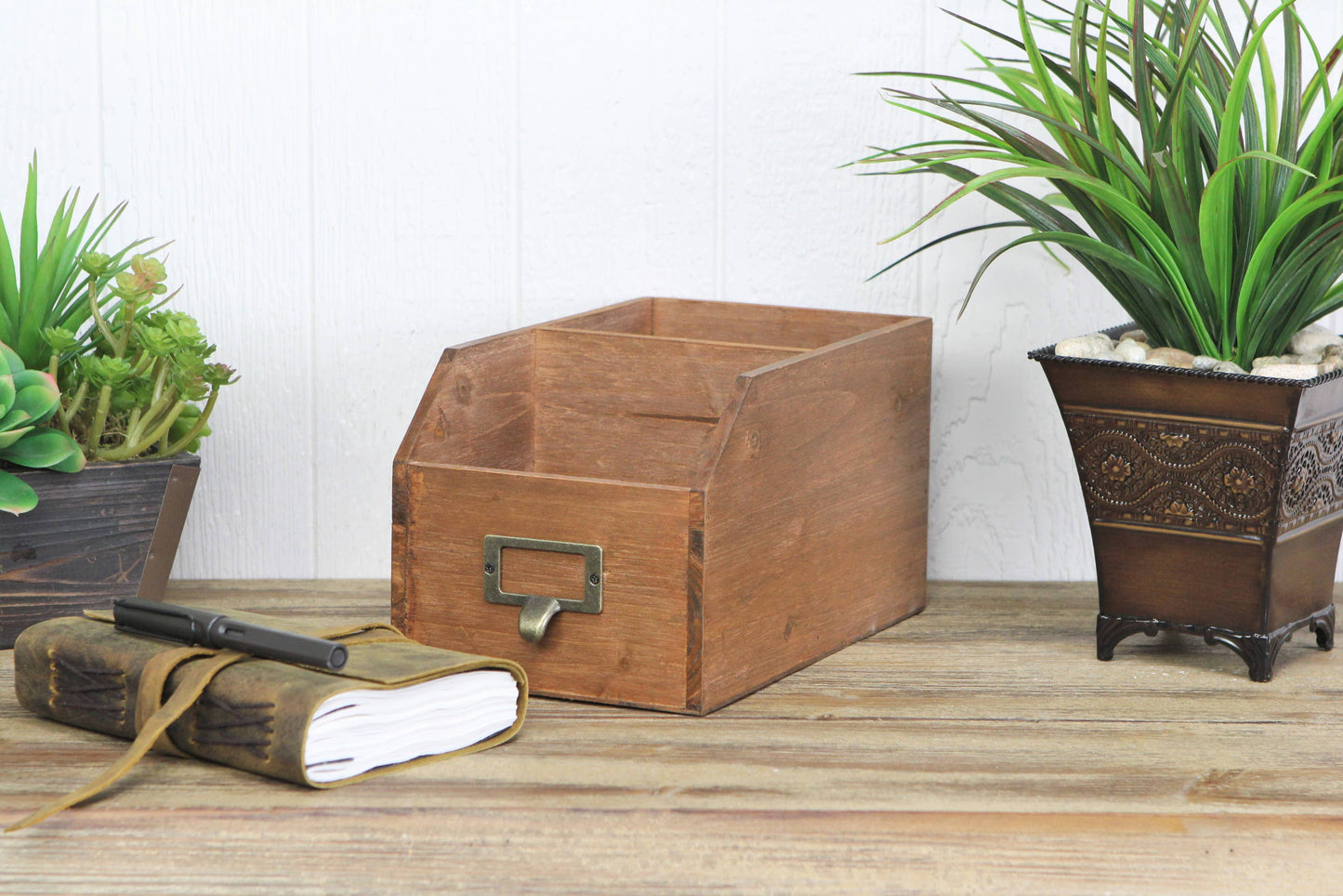 Lucius Wooden 2 Slot Organizer