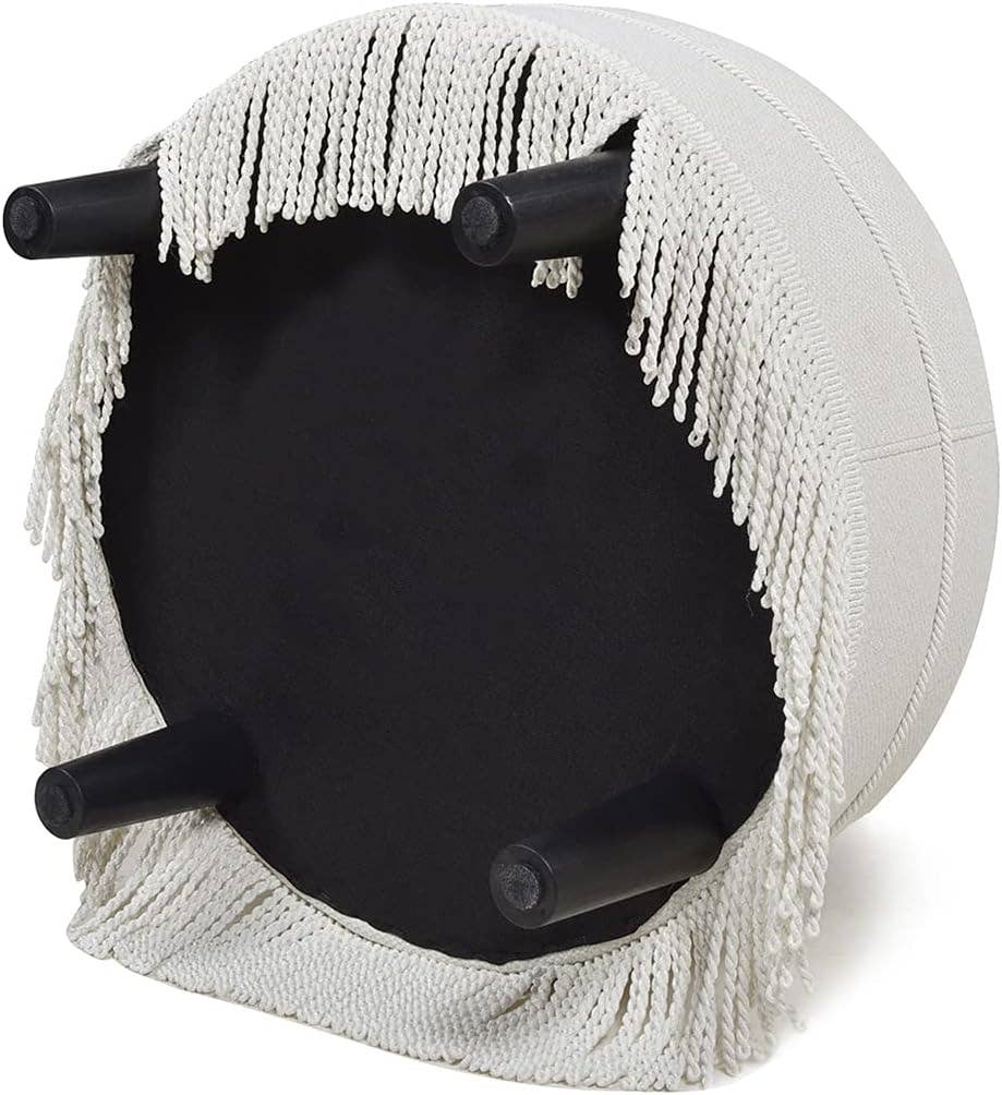 Yolanda 24" Round Upholstered Accent Ottoman