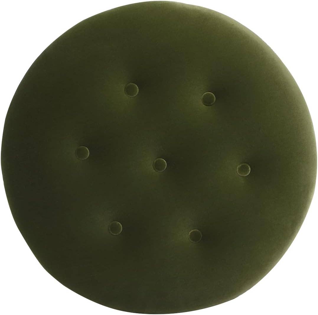 Yolanda 24" Round Upholstered Accent Ottoman
